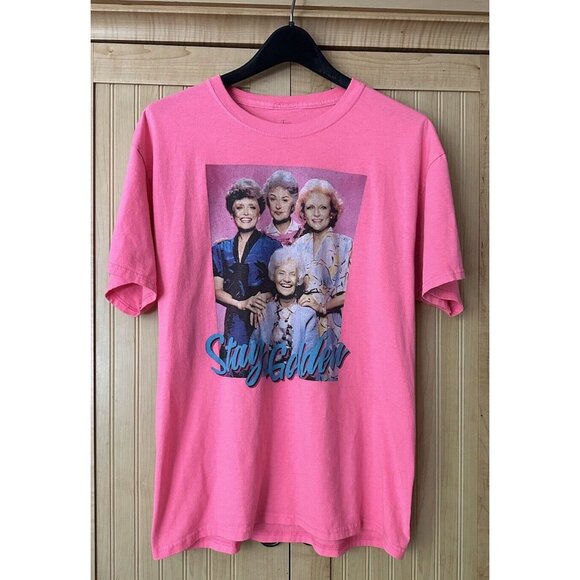 The Golden Girls Other - The Golden Girls TV Show ABC Stay Golden Men's Tee Size L 42/44 Neon Pink VTG